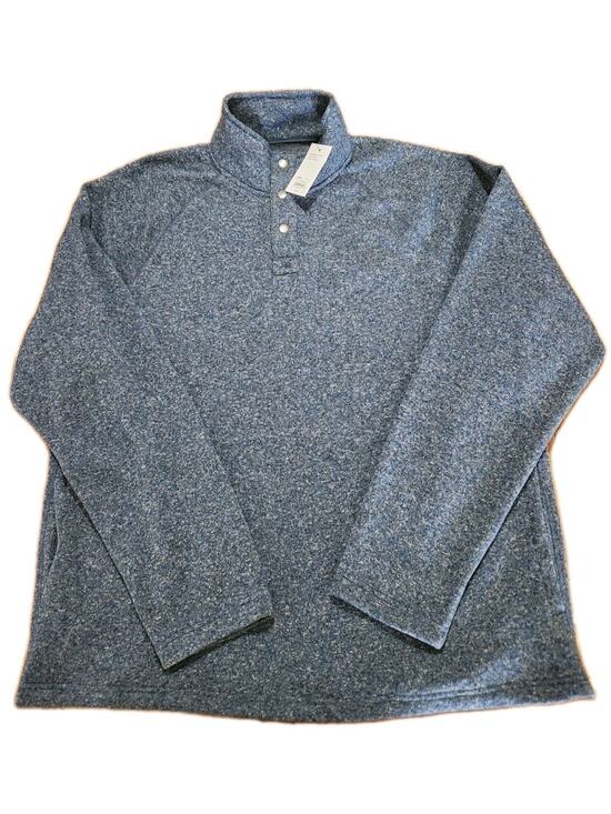 Sonoma Goods For Life Other - Sonoma Goods For Life Men XXL Sweater Fleece 1/4 Snap Mock Neck Pullover Blue...